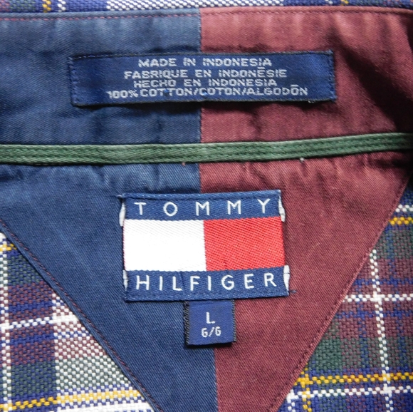 Tommy Hilfiger long sleeve button down shirt. L - Picture 6 of 8